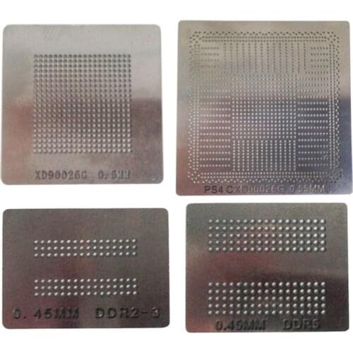 BGA reballing stencils direct heating solder ball steel template for PS4 BGA IC reball station