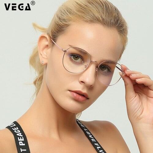 VEGA Eyewear Oval Blue Light Glasses For Computer Metal Men Women Blue Blocker Glasses Best Gaming Glasses VG246