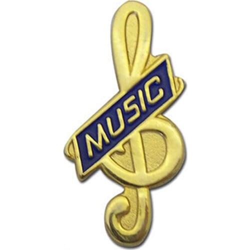 High quality custom anti-mite detail metal pin low price music metal badge