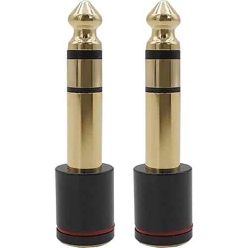 1Pcs Jack 6.35mm Male Plug to 3.5mm Female Connector Headphone Amplifier Audio Adapter Microphone AUX 6.35 3.5mm TRS Converter