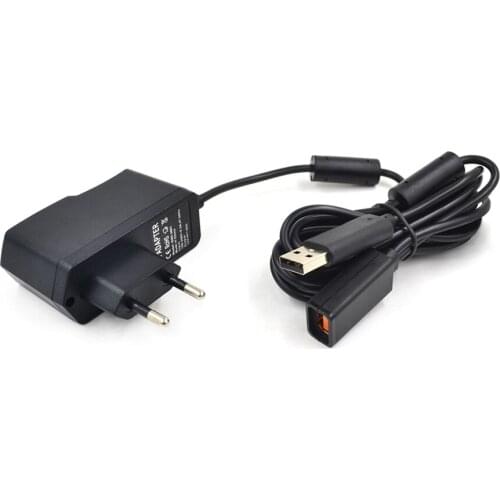 100pcs Wholesale AC Adapter Power Supply USB Charger Cable for Xbox 360 Kinect EU Plug