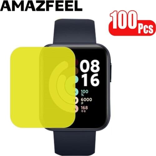 100Pcs/Pack Films For Xiaomi Mi Watch Lite Screen Protector Film HD Full Coverage Protective Films For Xiaomi Mi Watch Lite Film