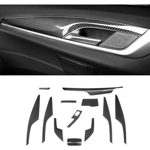 12pcs/set 5series G30 LHD Carbon Fiber Car Interior Trims for BMW G38 2017-2019