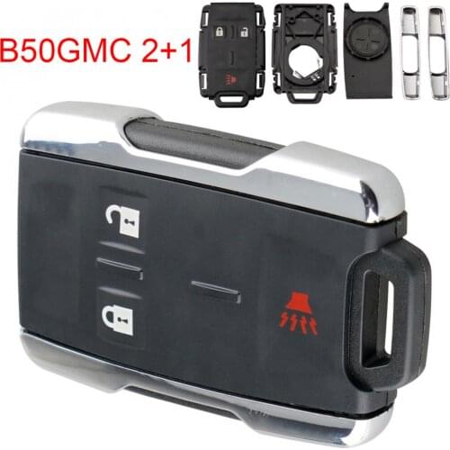 2 + 1 Button Car Keyless Entry Smart Remote Key Shell Case Replacement M3N-32337100 Fit for Cadillac Chevrolet