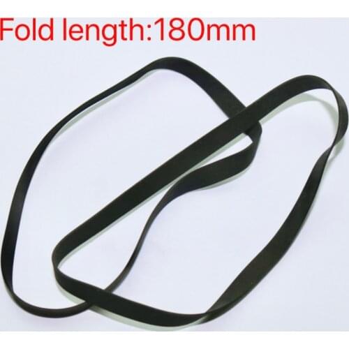2Pieces/Lot Fold Length:180mm Thickness:0.6mm Width:5mm Opener Vinyl Record Player Belt Recorder Drive Transmission Flat Belt