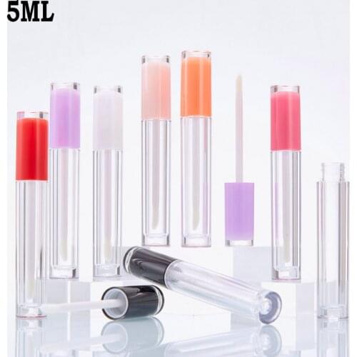 5ml Empty Lip Gloss Bottle Round Tube DIY Lipstick Container Refillable Vials Sample Display Bottle