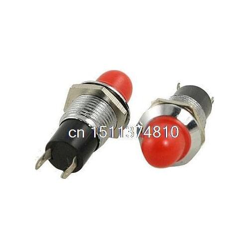 5 Pcs 3/8" Thread Dia. Red Lamp Signal Indicator Pilot Light DC 12V