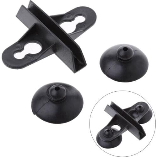 5pcs Aquarium Fish Tank Suction Cup Divider Black Plastic Sheet Holders Hot 85DA