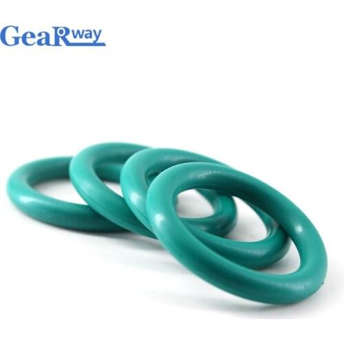 5pcs O Ring Seal Gasket 4mm CS Green FKM O Ring Sealing 35/36/37/38/58/59/60mm OD Oil Resistance O Ring Seal Washer