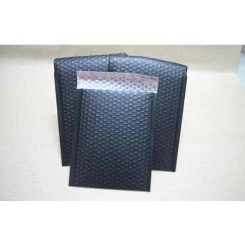 Black 18*25cm Usable space Poly bubble Mailer envelopes padded Mailing Bag Self Sealing