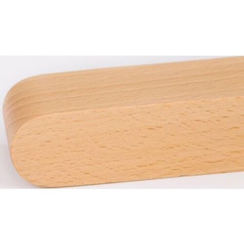 Black Walnut Beech Wood ID Name Cards Stand Office Desk Wooden Business Card Holder Organizer Pen Storage Box