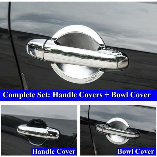 For Toyota Camry XV50 2012-2017 Chrome Door Handle Covers & Door Bowl Covers Car Styling Decorate 2013 2014 2015