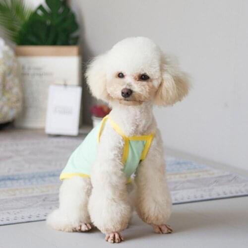 Long-lasting Beautiful Pet Dog Sling Vest Outfit Breathable Pet Vest Cartoon Fruit Pattern Pet Accessories