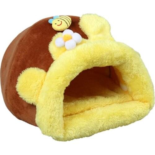 Guinea Pig Hedgehog Snuggle Sack Fleece Bed Cage Hamster Chinchilla Bed House for Squirrel Rat