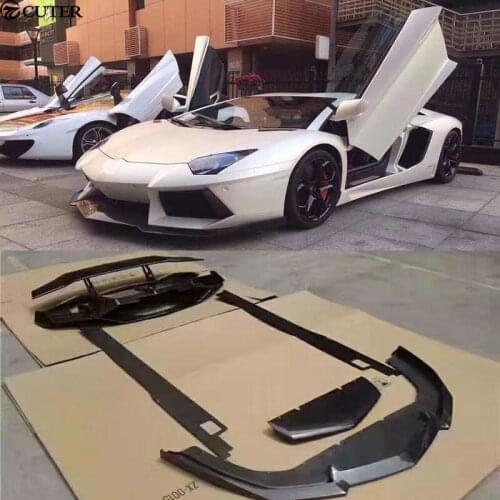 LP700 Car Body Kits Carbon fiber front lip rear diffuser side skirts rear spoiler for Lamborghini Aventador LP700 DMC style
