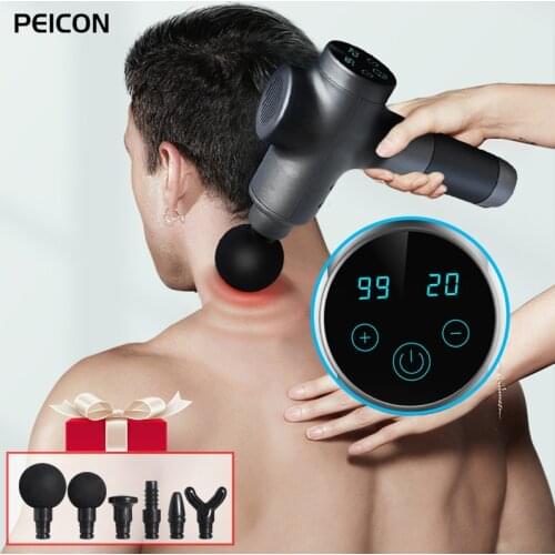 Muscle Massage Gun Deep Tissue Massager Percussion Body Shoulder Back Neck Massage Exercising Relaxation Vibration Pain Relief