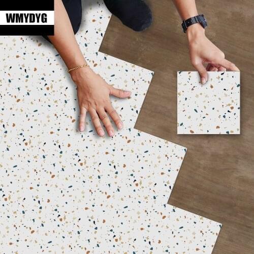 Marble Wall Floor Stickers Self-adhesive Waterproof Kitchen Bathroom Wallcovering Decor Peel and Stick Tile Wall Paper