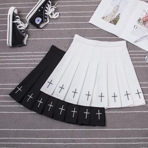 2021 Autumn Winter Women Skirts Plaid Mini Preppy Style High Waist Kawaii School Uniforms Vintage Clothing for Female D207