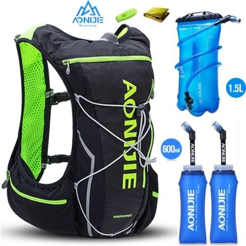 2017 AONIJIE E904 10L Outdoor Bags Hiking Backpack Vest Professional Marathon Running Cycling Backpack for 1.5L/2L Water Bag