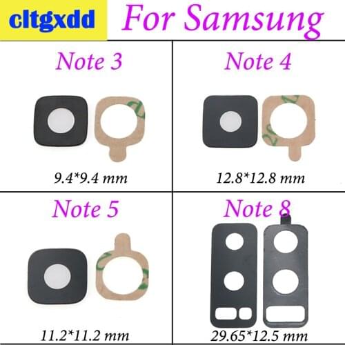 Cltgxdd For Samsung Galaxy Note 3 4 5 8 N920 Note8 Note3 Note5 N950 Back Rear Camera Glass Lens Cover Replacement Parts