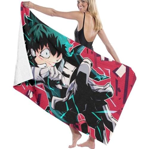 My Hero Academia Cosplay swimming Textile Towel Adult Absorbent Bath Towel adult Robes Towel Microfiber Fabric Towel 130X80 cm