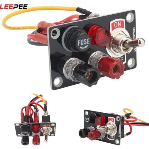 Toggle Rocker Switch Car Charger Circuit Breakers With Fuse Power Adapter 12-24V 20A Switch Panel For Camping Auto Ship RV
