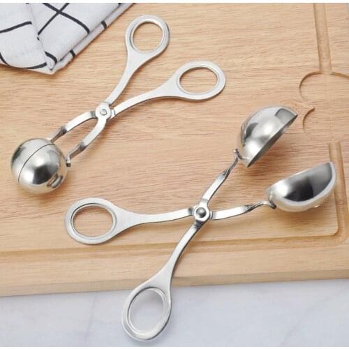 Stainless Steel Meatball Maker Creative Meatball Clip Fish Ball Rice Ball Making Mold Clamp Cooking Tools Home Kitchen Accessory