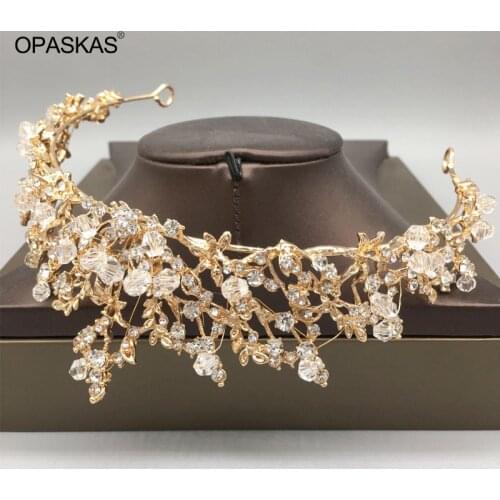 Jeweled Crowns Beautiful Headpiece Wedding Crown Wedding Tiaras Hair Accessories for Prom Birthday Costume Party PT