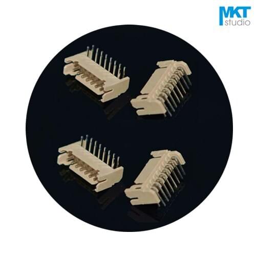 100Pcs PHD 2.0mm Pitch PHD2.0 Double Row Right Angle Pin Male Header 2x3P 2x4P 2x5P 2x6P 2x7P