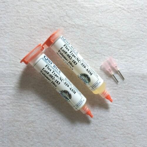 2pcs/lot 10cc NC-559-ASM Flux paste lead-free solder paste solder flux + Needles