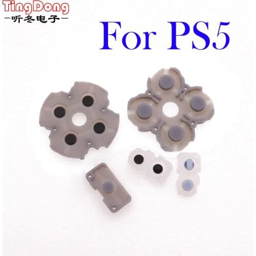 20set for Playstation 5 PS 5 Silicone Conductive Rubber Pad Adhesive Keypads Silicone pad for ps5 controller button rubber pad