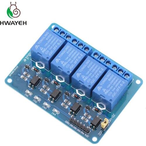 5V 4-Channel Relay Module Shield for Arduino ARM PIC AVR DSP Electronic 5V 4 Channel Relay.4 road 5V Relay Module