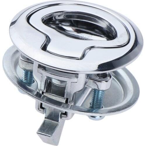 4x Flush Pull Locker Hatch Latch Marine Boat Turning Lock Lift Handle RV Yacht Camper Door Cabinet Lock Flush Pull Slam Latch