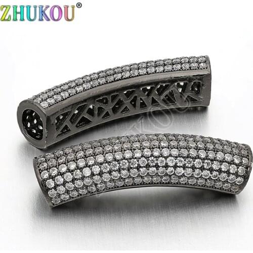 9*38mm High Quality Curved Tube Spacer Beads DIY Jewelry Bracelet Necklace Making, Model: VW10