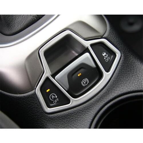ABS ABS Electronic Hand Brake Decoration Frame for Jeep Compass 2017+ Car Accessories Car Colorful Decal Stickers Brand New