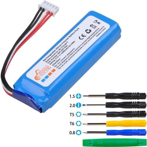 6200mAh Bluetooth Speaker Battery for JBL Charge 3 2016 Version,GSP1029102A(Not for Charge 3 (2015))