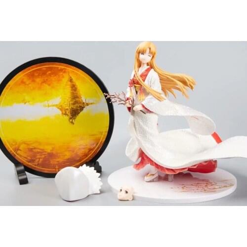 Anime Sword Art Online Yuuki Asuna Shiromuku White Kimono Ver. 1/7 Scale PVC Action Figure Collection Model Kids Toys Doll 25cm