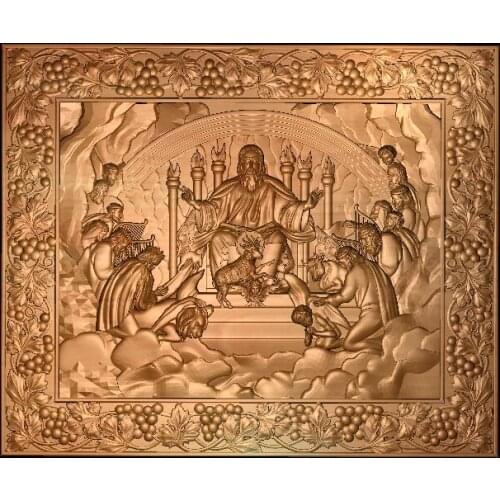 APOSTOL PRED GOSPODOM 2 pieces 3D Relief Model in STL format CNC Router Carving Engraving Artcam aspire M108