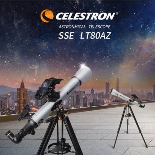 Celestron StarSense Explorer LT 80AZ Smartphone App-Enabled Refractor 80mm f/11 Astronomical Telescope For Stars Planets