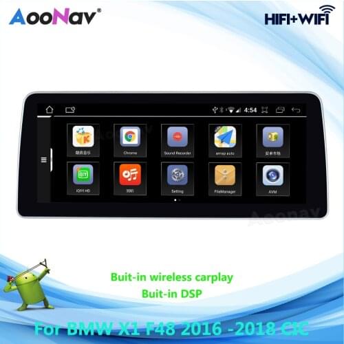 2 Din Android Car Radio For BMW X1 F48 2016 - 2018 CIC System Multimedia Stereo Receiver Auto Radio Player GPS Navigation