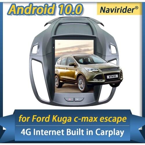 4GB ram 64GB rom Android vertical screen Car Multimedia player for Ford Kuga c-MAX Escape Radio tesla GPS NAVIGATION