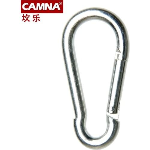 CAMNA outdoor quick hanging gourd shaped 8cm steel buckle safety rope button connection ring safety buckle climbing rope buckle