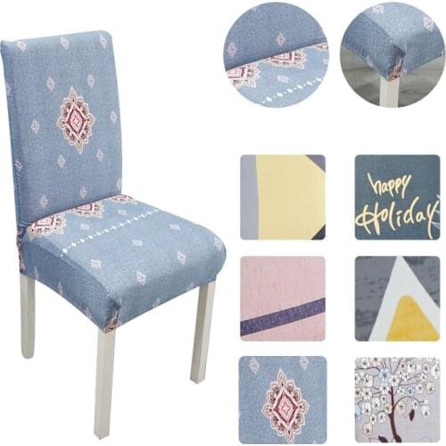 Chair Cover Spandex Elastic Chair Cover Stretch Office Cover for Chairs Kitchen Cover for Armchairs for Home Wedding Chair Cover