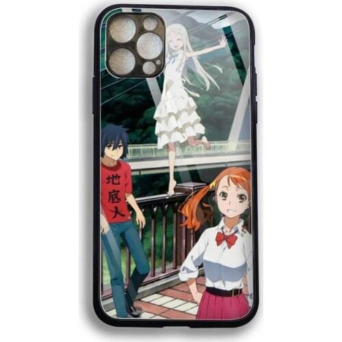 Anime Anohana Phone Case Tempered Glass For iPhone 12 Pro Max Mini 11 iphone Pro XR XS MAX 8 X 7 6S 6 Plus SE 2020 phone case