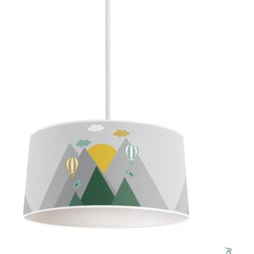 Bird Valley Boy Printing Patterned Kids Baby Room Bedroom Light Pendant Lamp Chandelier