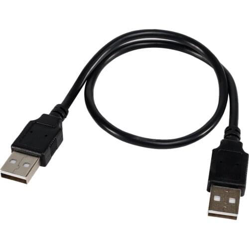 For Dual USB computer extension cable 42.5cm USB 2.0 Type A male to male wire connection, used to transfer mobile hard drives