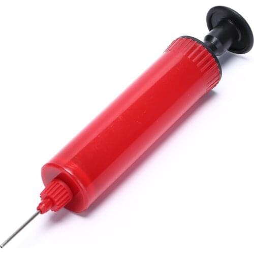 Football Soccer Inflatable Ball Hand Air Pump With Needle Random Color Hot Selling
