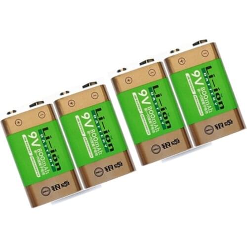 Hot sale 800mAh lithium ion 9 V rechargeable battery for metal detector wireless microphone