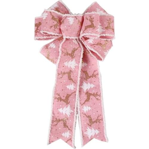 Large Bows Bowknot Christmas Tree Ornaments XMAS Holiday Party Home Decor Christmas Home Decoration Kids Gift Girl Gift Pendant