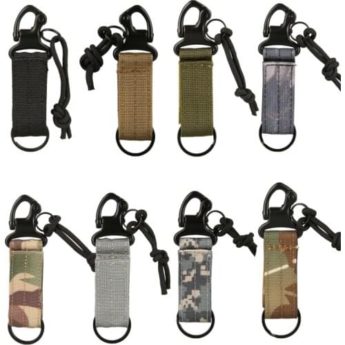 Carabiner High Strength Nylon Tactical Backpack Key Hook Webbing Buckle Hanging System Molle Waist Belt Buckle Outdoor Tools